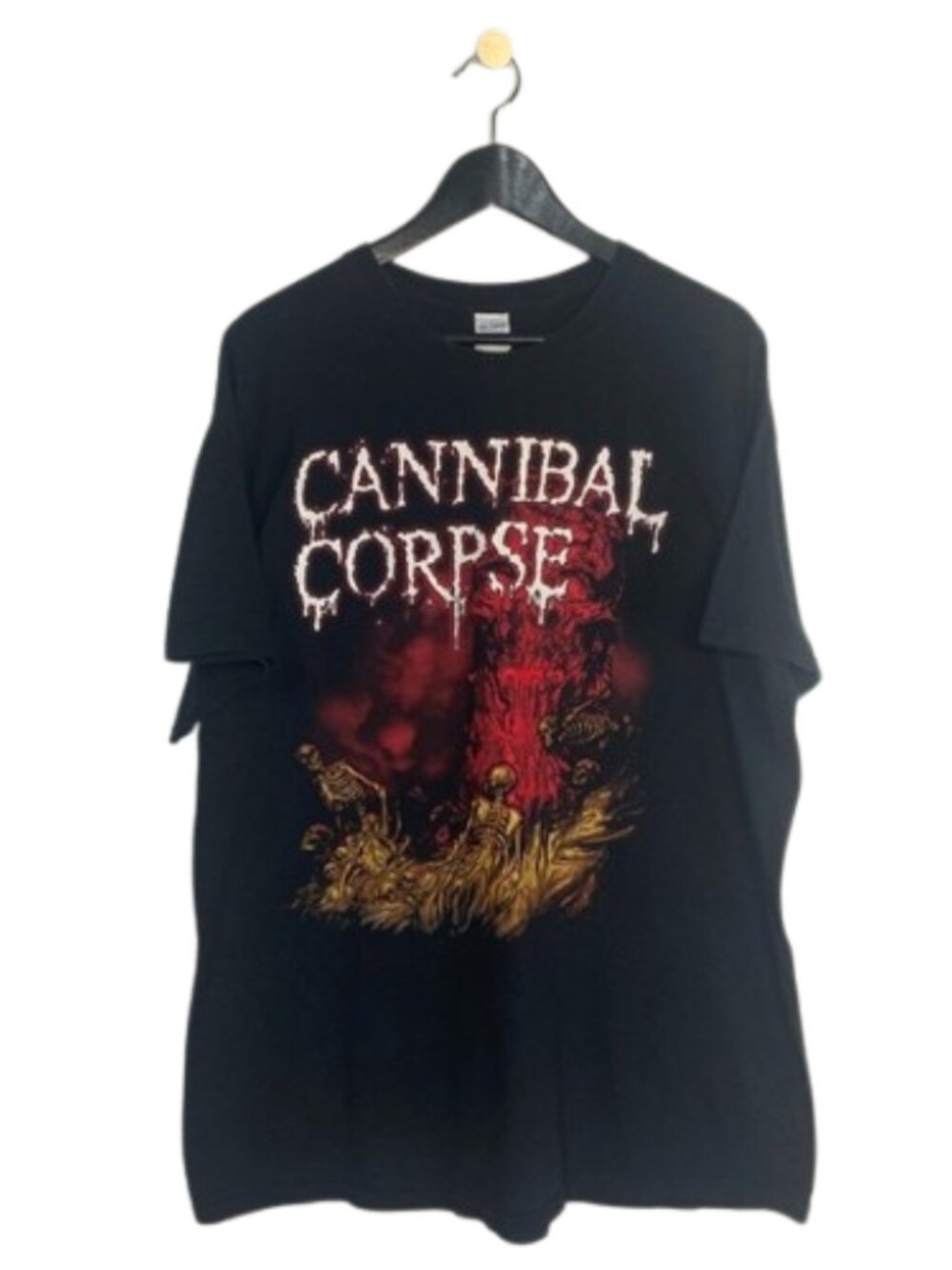 Vintage Cannibal Corpse Band T Shirt Men's XL Black Cotton Short Sleeve Metal